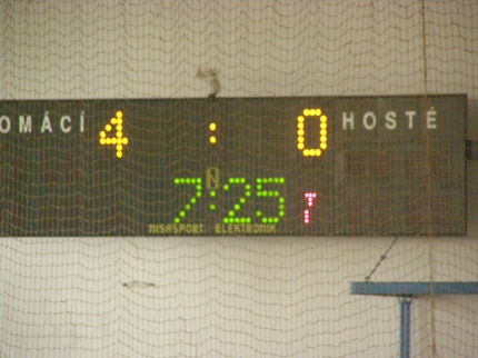 Výsledek v 7 minutě proti Prtům-ale nakonec sme to otočili